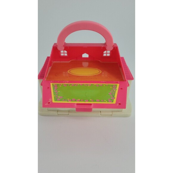 Blue Box Tiny Dreams Mini Carry Along Playset Polly Pocket Doll House VTG Retro - Picture 8 of 12